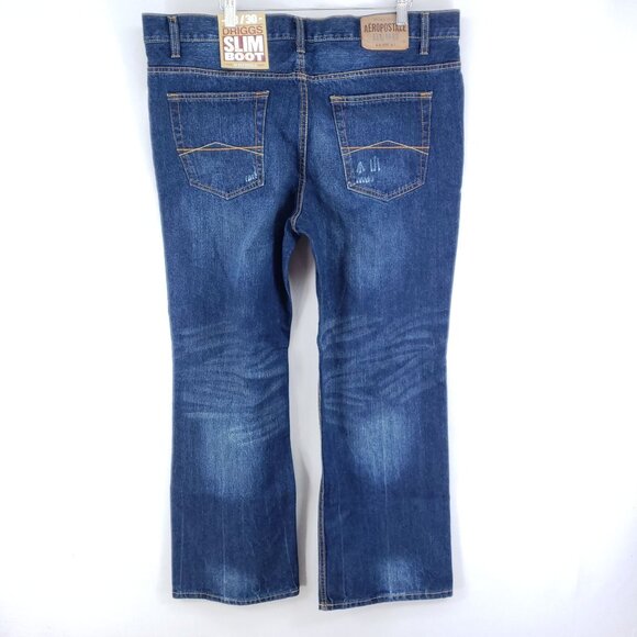 Aeropostale Driggs Slim Boot Denim Jeans Men's Size 38x30 - Picture 3 of 7
